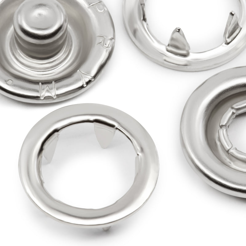Cargue la imagen en el visor de la galería, BK117|Dritz 7∕16" Open-Ring Snaps & Tools, 60 Sets, Nickel