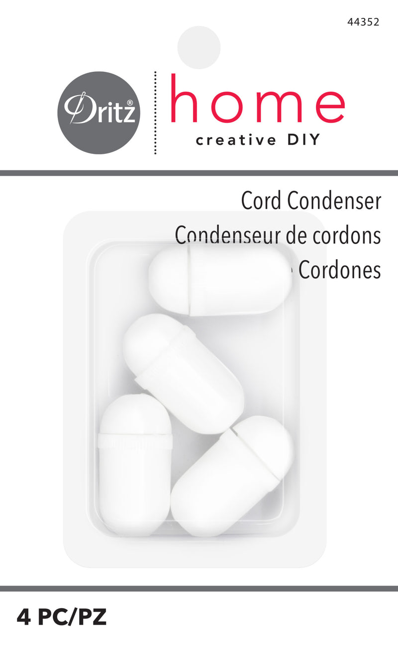 Load image into Gallery viewer, 44352|Dritz Cord Condensers, White, 4 pc