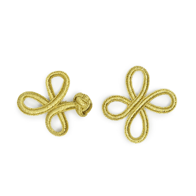 Load image into Gallery viewer, 498|Dritz 3" Frog Closure Set, Gold