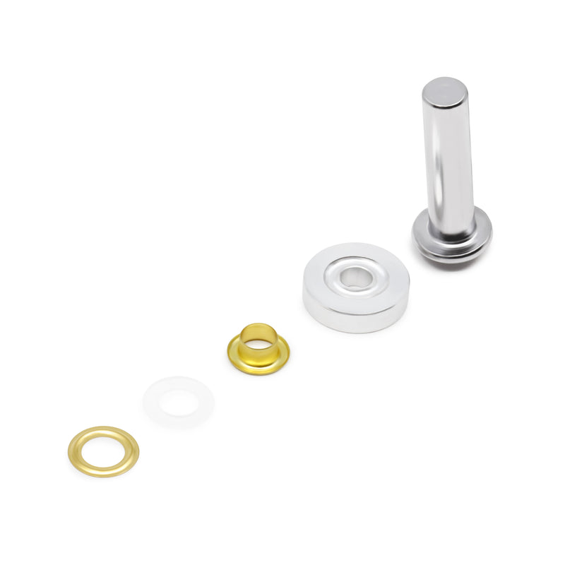 Load image into Gallery viewer, 730-37-T|Dritz 1/4" 2-Part Eyelets & Tools, 15 Sets, Matte Gold