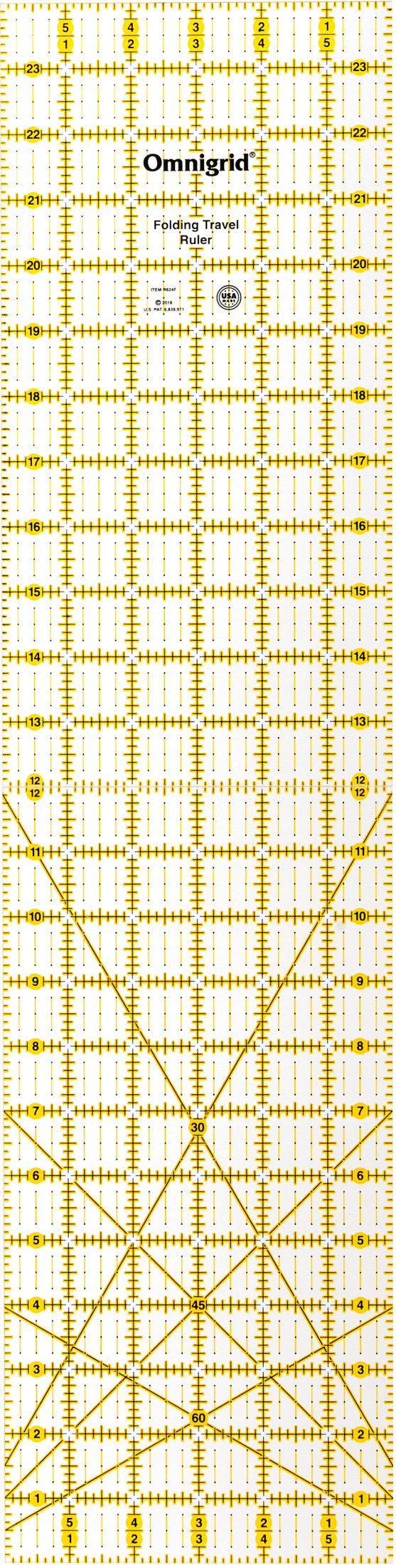 Load image into Gallery viewer, R624F|Omnigrid RECTANGLE FOLDING RULER