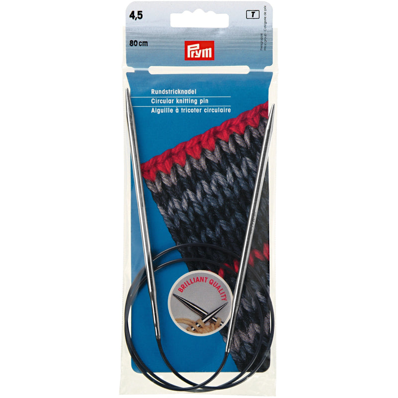 Load image into Gallery viewer, 212154|Prym 32" Circular Brass Knitting Needles, 4.5mm