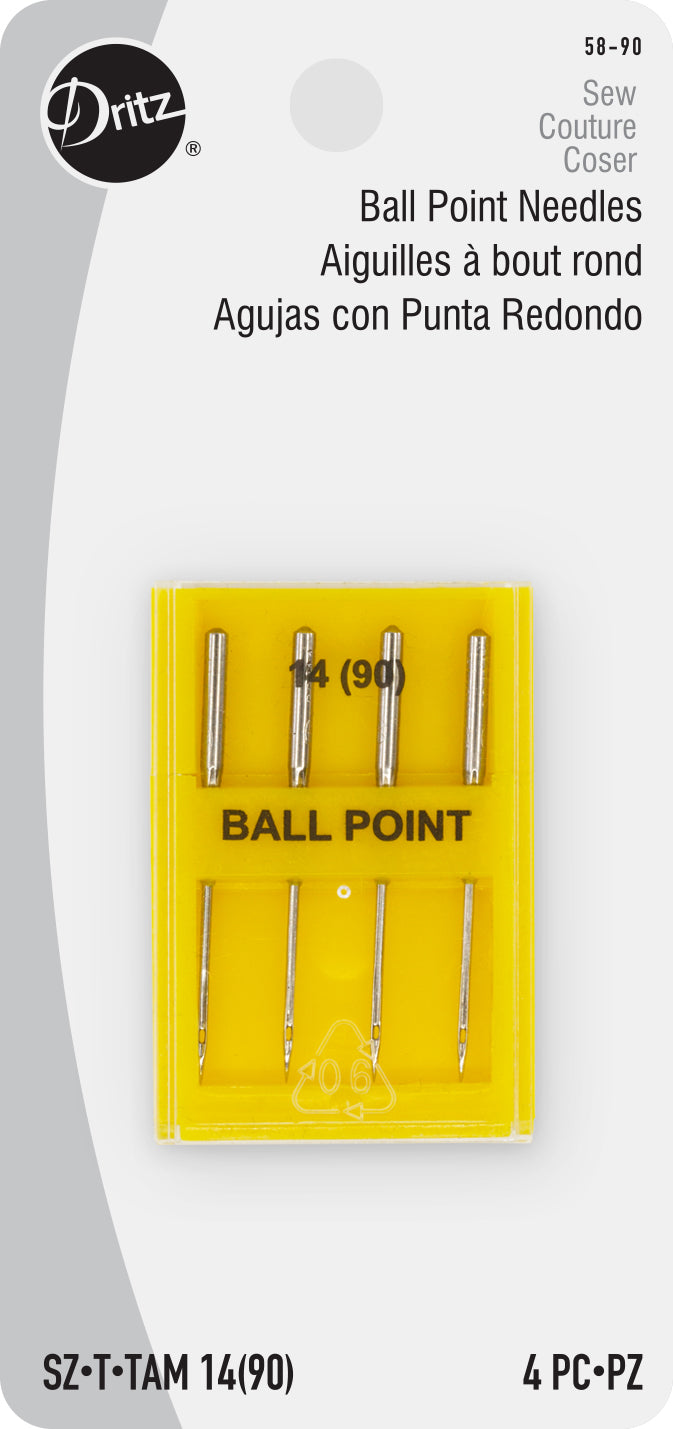 Load image into Gallery viewer, 58-90|Dritz Ballpoint Machine Needles, Size 14 (90), 4 pc