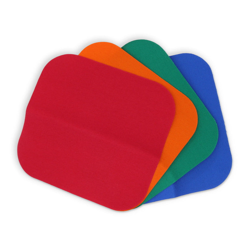 Load image into Gallery viewer, 55275|Dritz Twill Iron-On Patches, 5" x 5", 4 pc, Bright Assorted