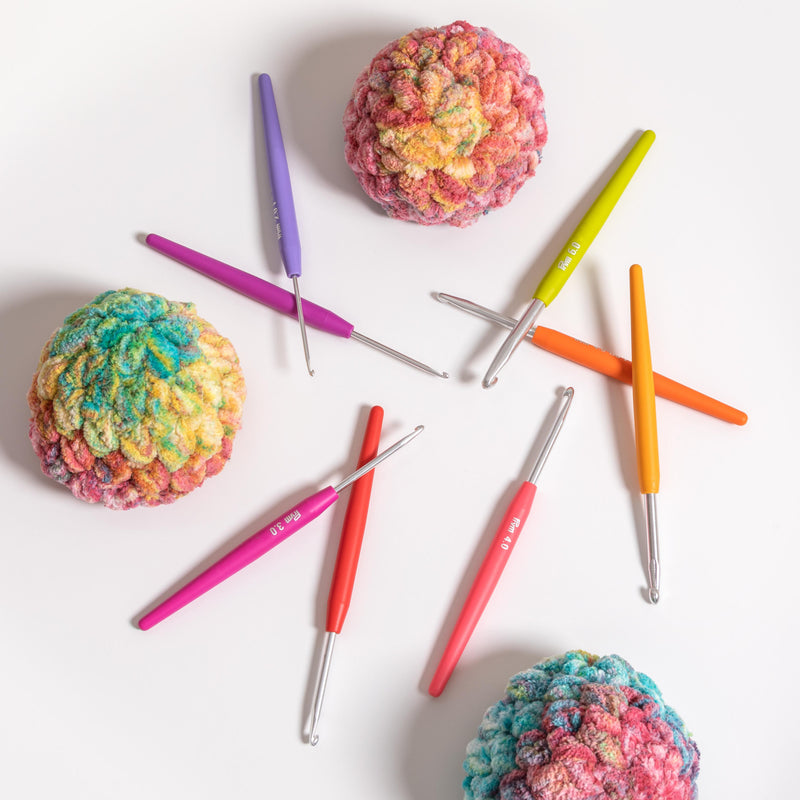 Cargue la imagen en el visor de la galería, 57500|Prym Soft Grip Aluminum Crochet Hook Set, 2-6mm