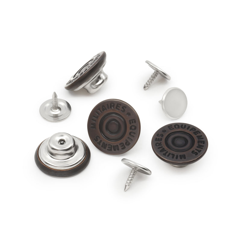Load image into Gallery viewer, 9|Dritz 5/8" Dungaree Buttons, 4 pc, Copper