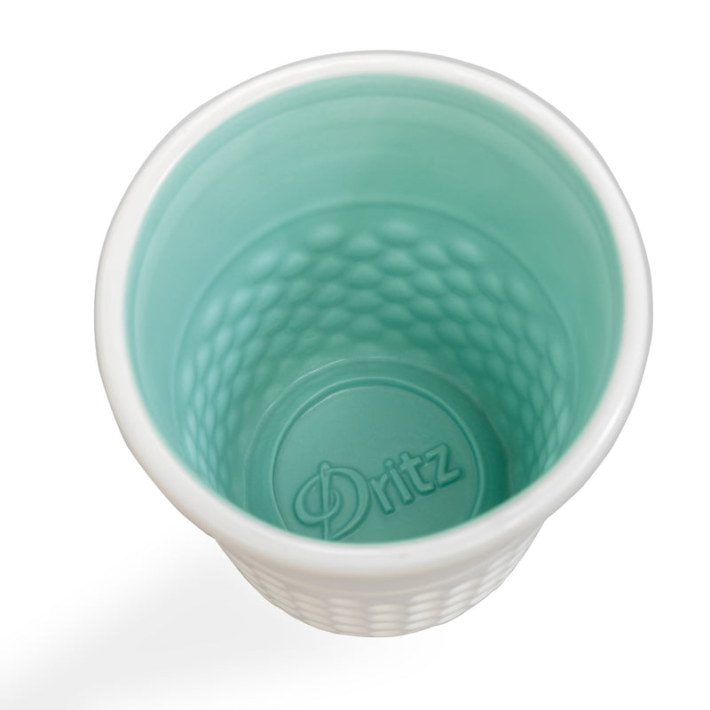 Cargue la imagen en el visor de la galería, DR002|Dritz Novelty Ceramic Thimble Container, Aqua
