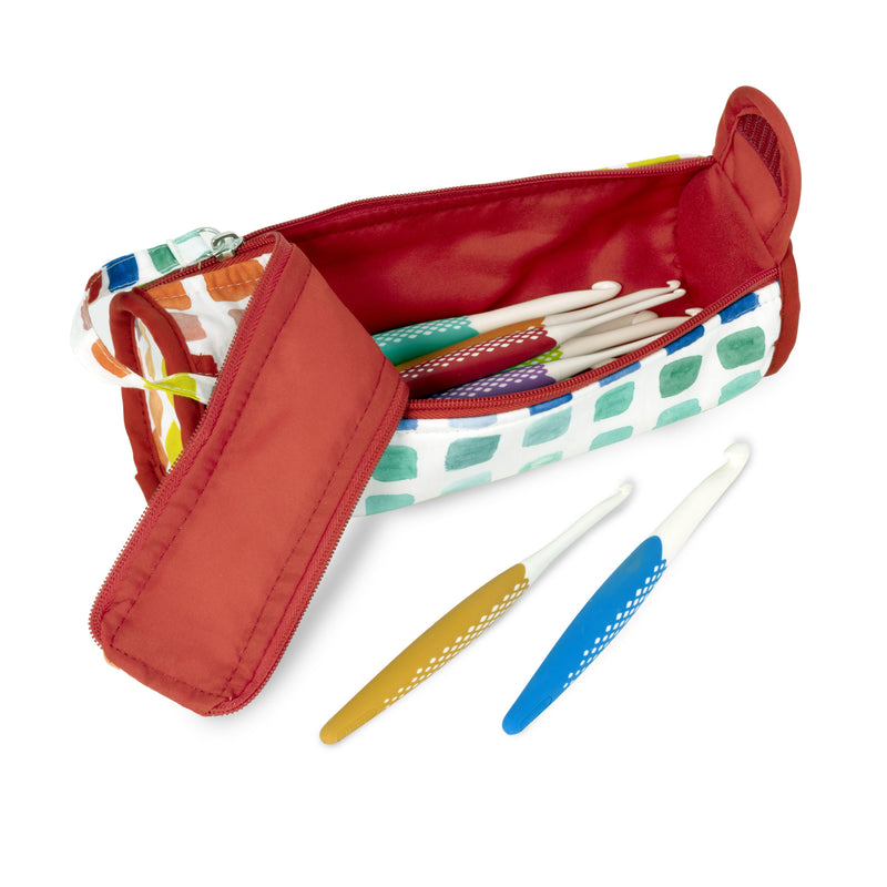 Cargue la imagen en el visor de la galería, 57251|Prym Crochet Hook Roll & Organizer, Rainbow Specks