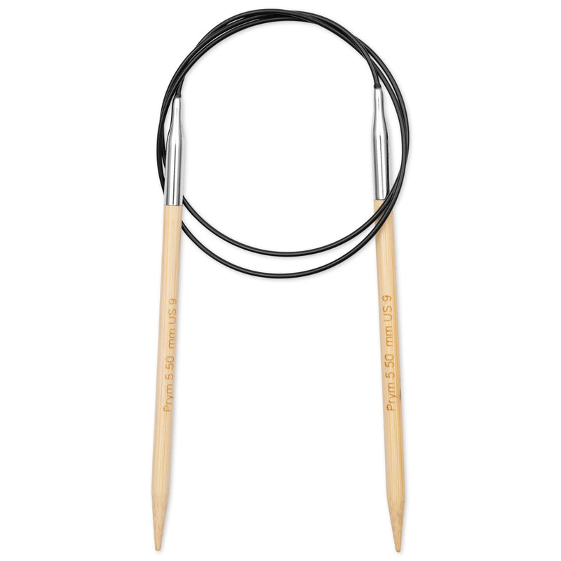 Load image into Gallery viewer, 222509|Prym 32" (80 cm) Circular Bamboo Knitting Needles, US 9 (5.5 mm)