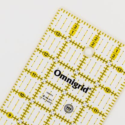 Omnigrid rectangle, square, triangle and combo rulers.