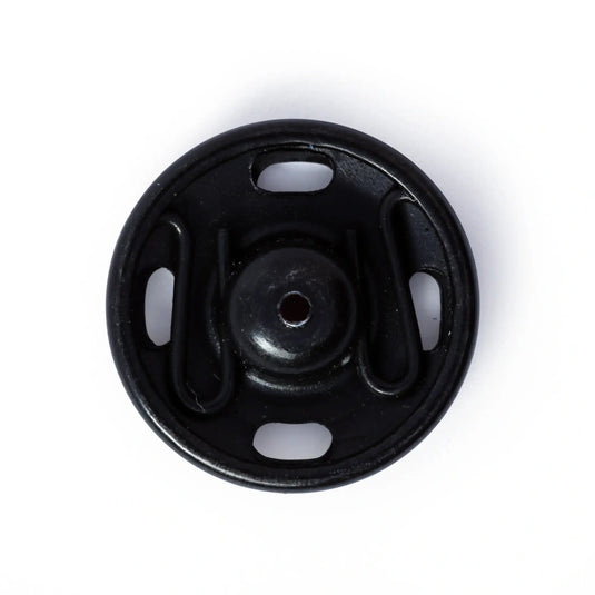 341169| Sew-On Snap Fasteners brass 15 mm black