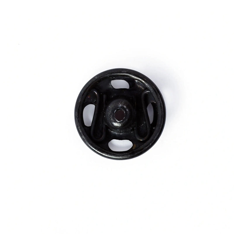 Cargue la imagen en el visor de la galería, 341164| Sew-On Snap Fasteners brass 9 mm black