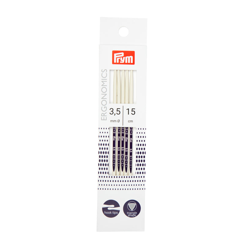 Cargue la imagen en el visor de la galería, 194153|Prym 6" Ergonomic Double Point Knitting Needles, US 4 (3.5mm)