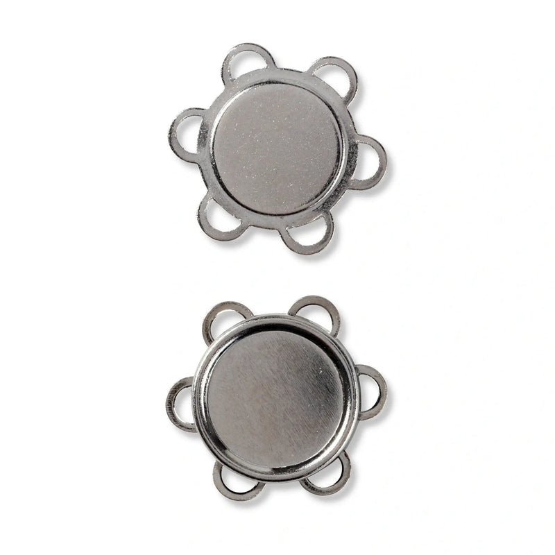 Cargue la imagen en el visor de la galería, 416475| Magnetic sew-on button 25 mm silver-coloured