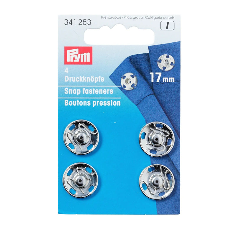 Load image into Gallery viewer, 341253|Prym Snap fasteners, 17mm, silver-coloured