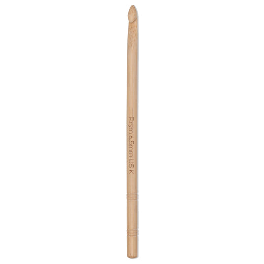 197613| 6" Crochet Hook, Bamboo, US K (6.5mm)