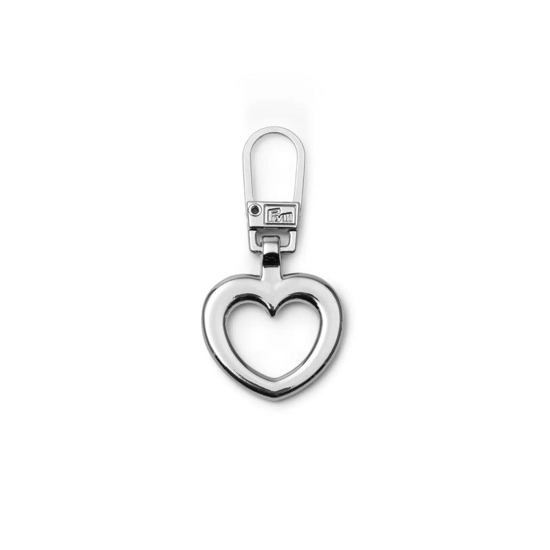 Cargue la imagen en el visor de la galería, 482371| Fashion Zipper puller heart silver-col