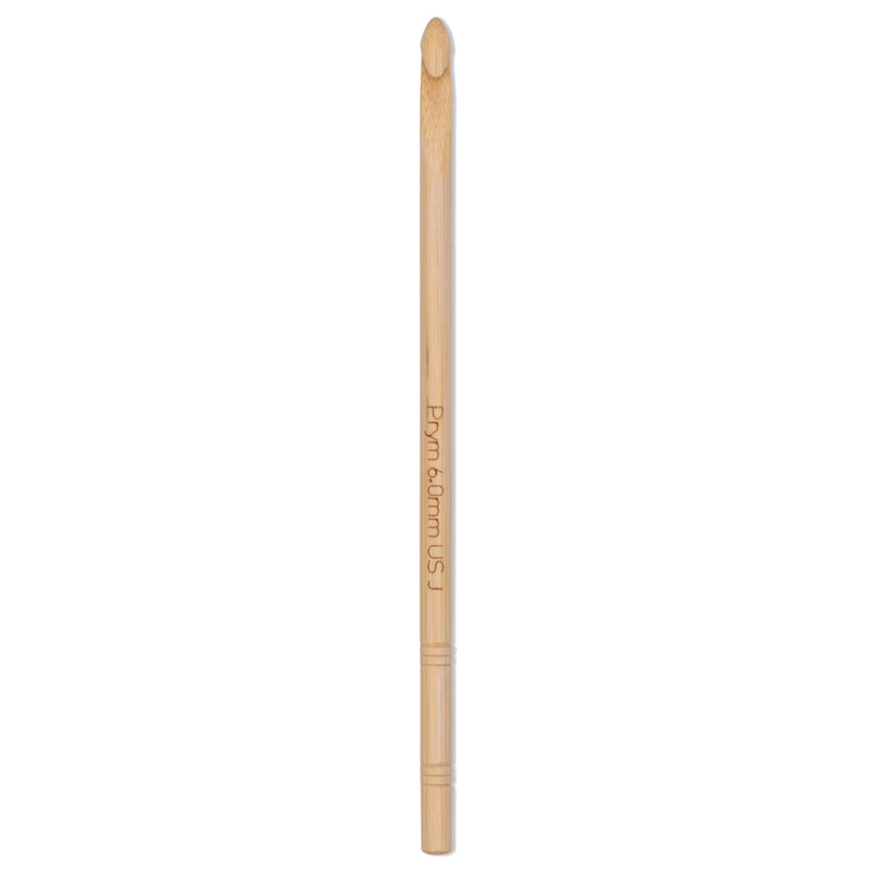 Cargue la imagen en el visor de la galería, 197612| 6" Crochet Hook, Bamboo, US J (6mm)