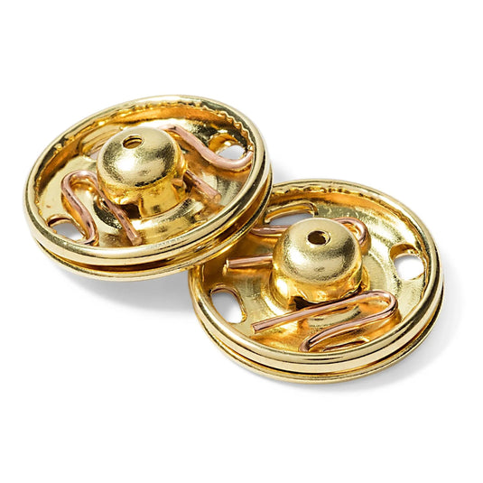 341811| Sew-On Snap Fasteners brass 17 mm gold col