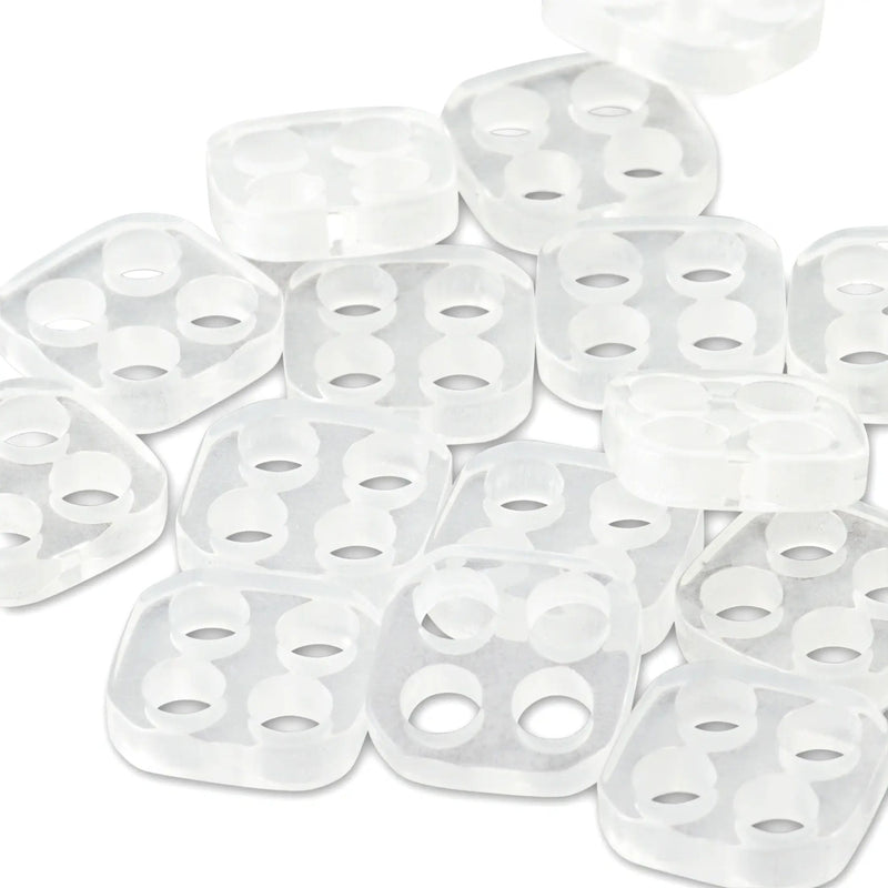 Cargue la imagen en el visor de la galería, 311520| Sew-On Counter Buttons plastic transparent 11 mm