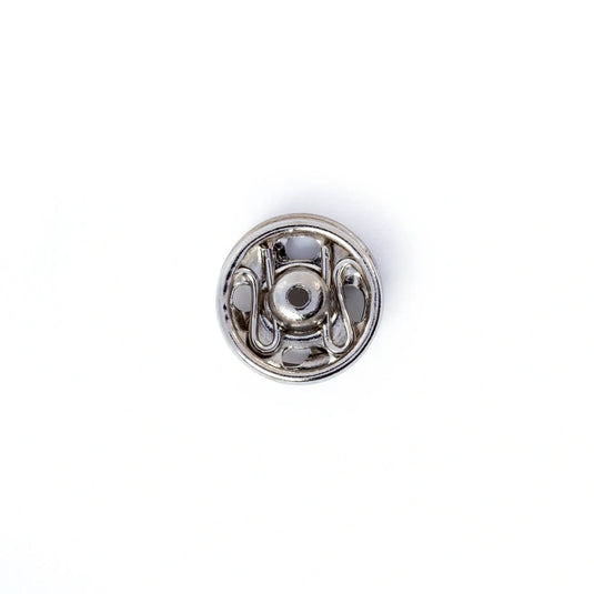 341241| Sew-On Snap Fasteners brass 6 mm silver col