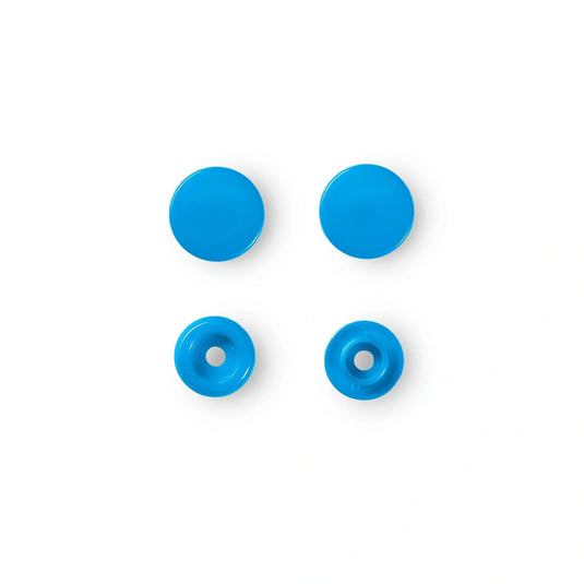 393108|Prym Color Snaps, round, 12.4 mm, 30 pcs, Steel Blue