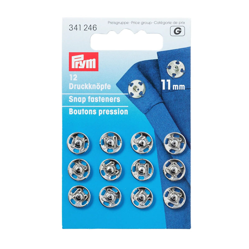 Load image into Gallery viewer, 341246|Prym Snap fasteners, 11mm, silver-coloured