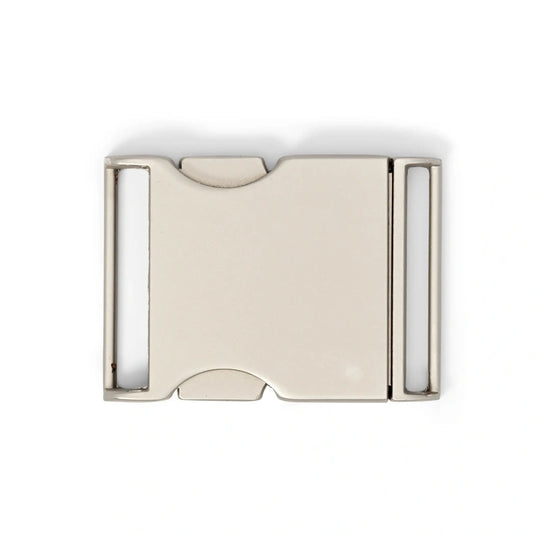 416295| Belt buckle 30 mm silver col matt
