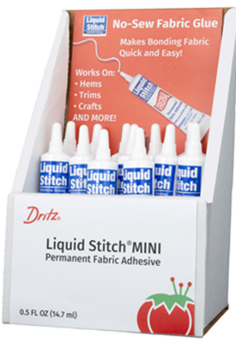 Cargue la imagen en el visor de la galería, 653122| Liquid Stitch Permanent Fabric Adhesive, 0.5 fl. oz. Display