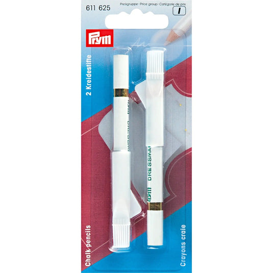 611625| Chalk pencils + brush white