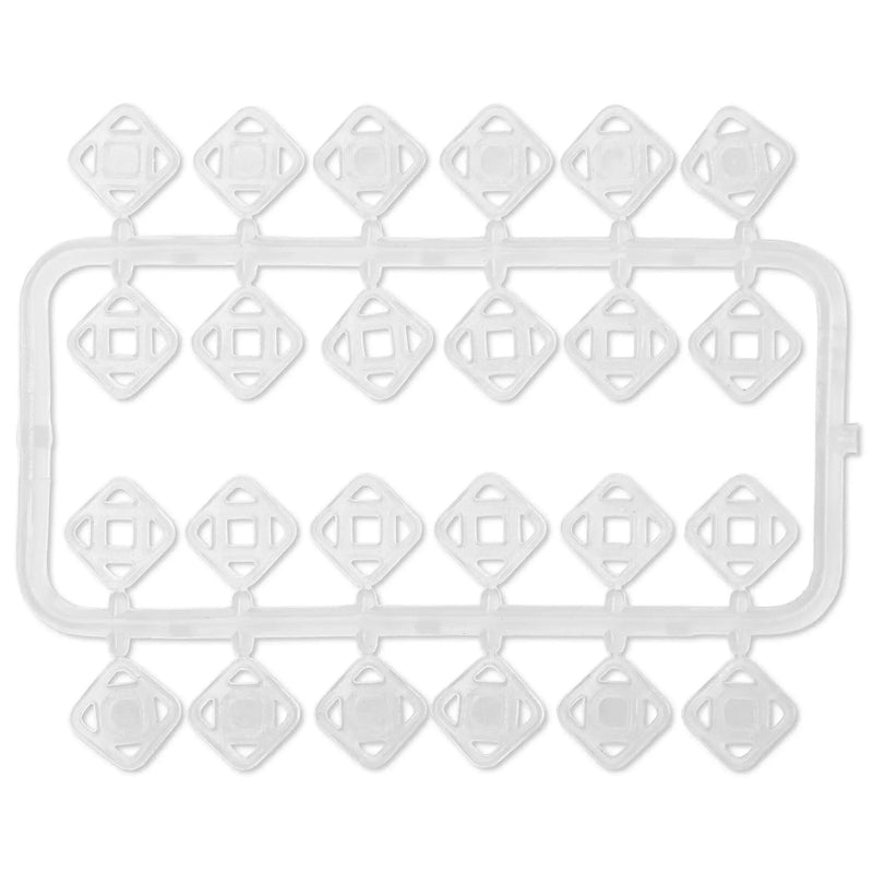 Cargue la imagen en el visor de la galería, 347118| Sew-On Snap Fasteners plastic square 7 mm transparent