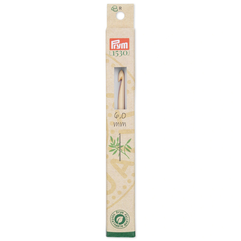 Cargue la imagen en el visor de la galería, 197612| 6" Crochet Hook, Bamboo, US J (6mm)