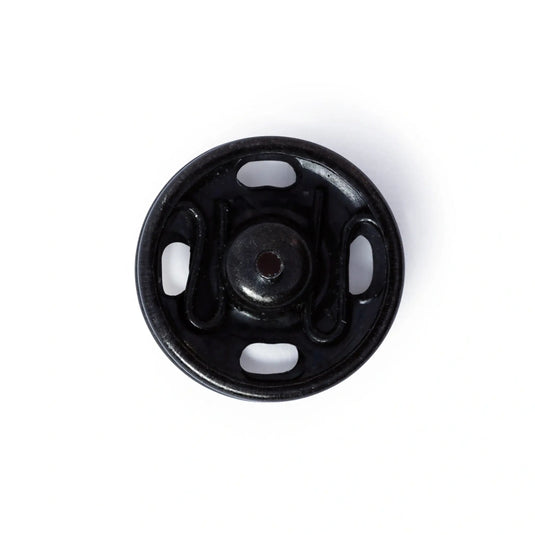341168| Sew-On Snap Fasteners brass 13 mm black