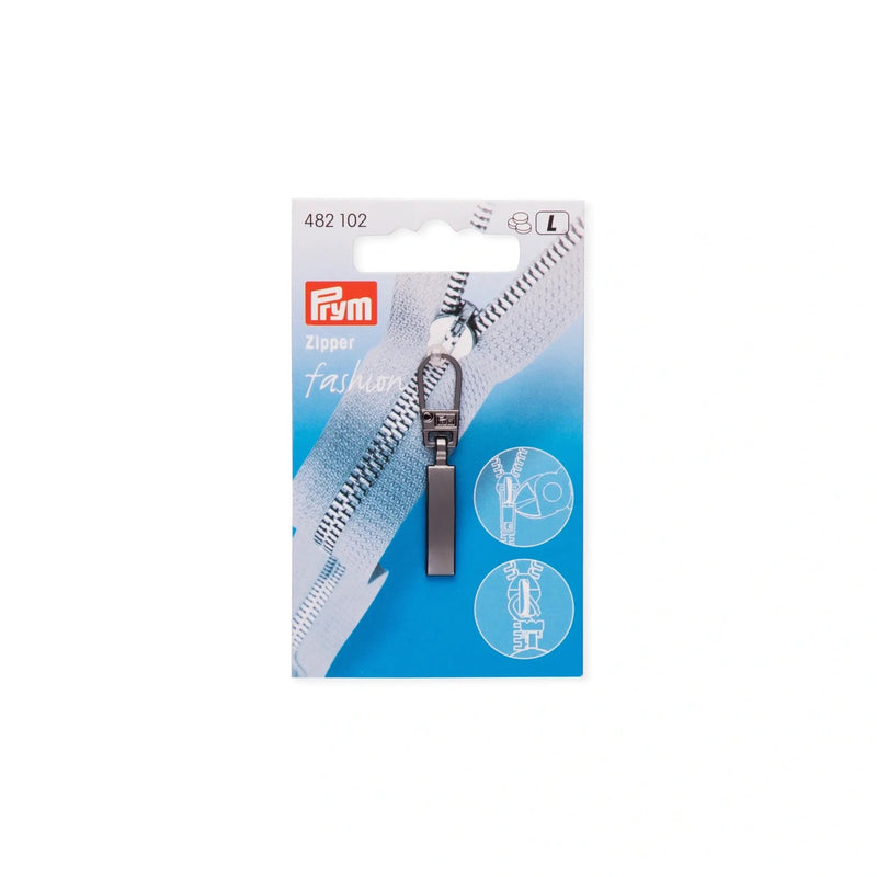 Load image into Gallery viewer, 482102| Fashion Zip. puller Classic gunmetal 1pc