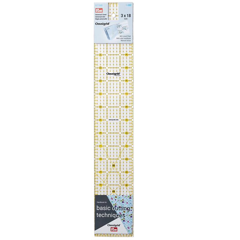 Load image into Gallery viewer, 611646|Prym Universal ruler inch scale 3 x 18