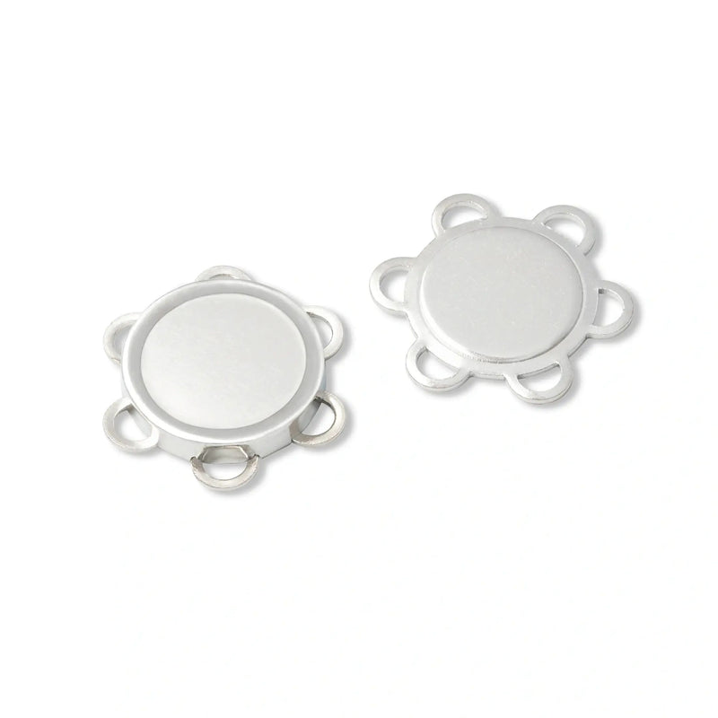 Cargue la imagen en el visor de la galería, 416475| Magnetic sew-on button 25 mm silver-coloured
