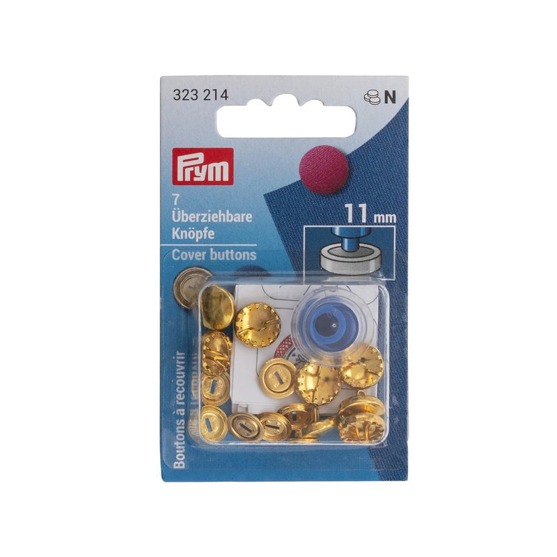 Cargue la imagen en el visor de la galería, 323214| Cover Buttons brass 11 mm gold col