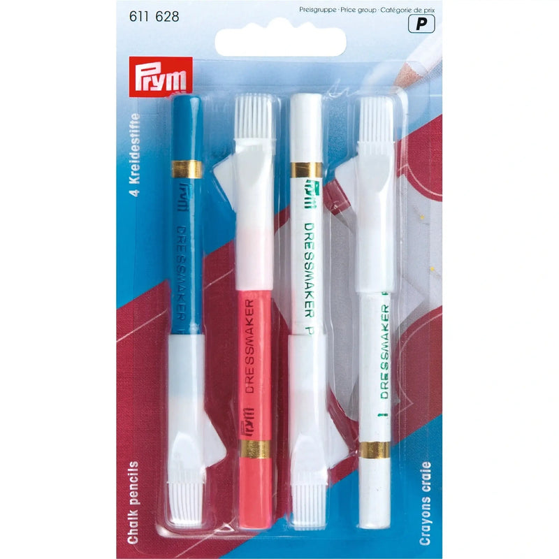 Cargue la imagen en el visor de la galería, 611628| Chalk pencils + brush white/pink/blue