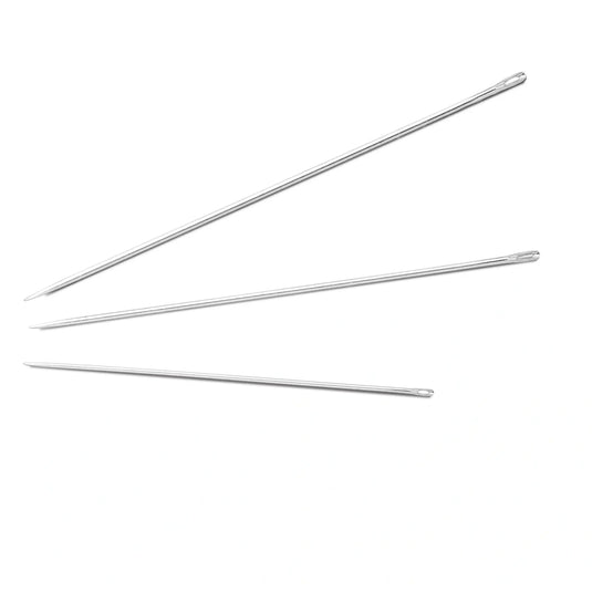 124668| Millinery Needles HT 5-10 silver col assorted