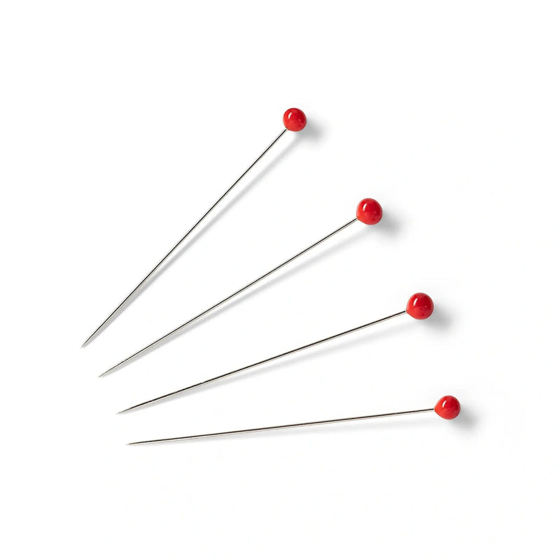 Load image into Gallery viewer, 29700| Glass-headed Pins 0.40 x 35 mm red