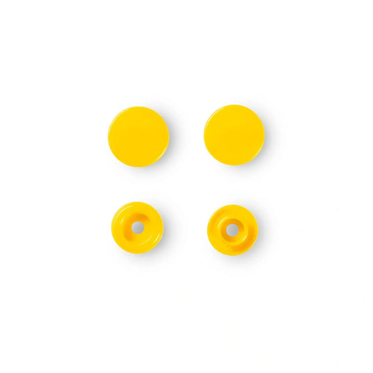 393110|Prym Color Snaps, round, 12.4 mm, 30 pcs, Yellow