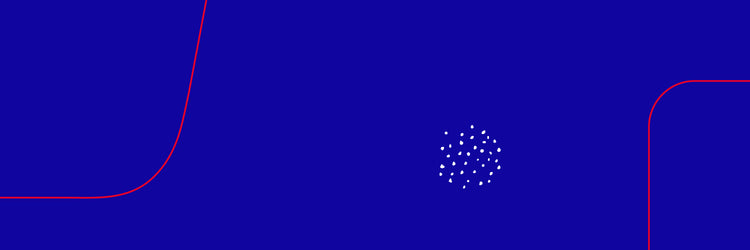 Geometric design with a central circular pattern on a blue background