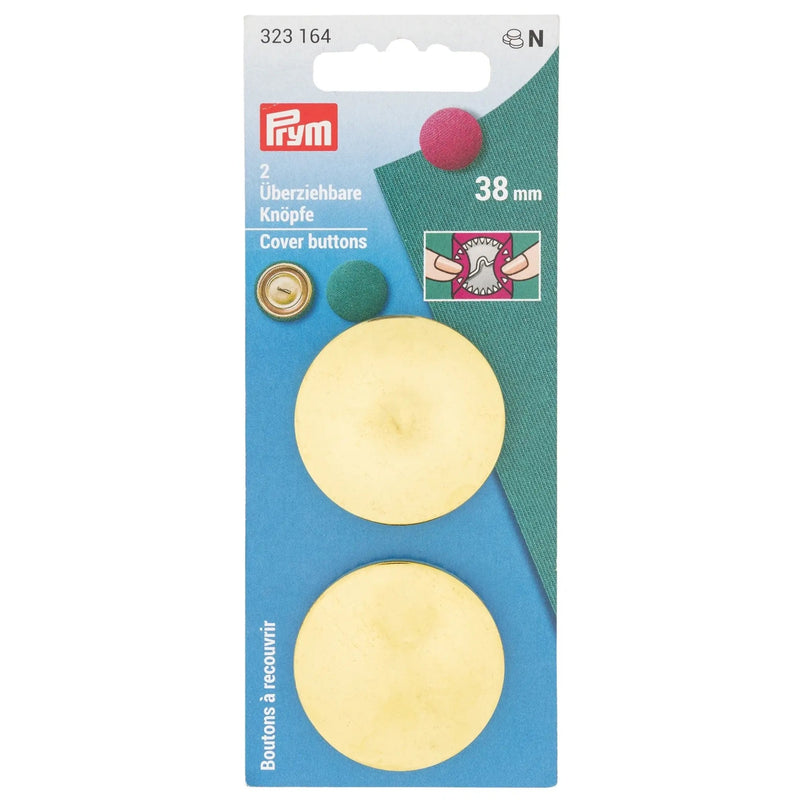 Cargue la imagen en el visor de la galería, 323164| Cover Buttons without tool brass 38 mm silver col