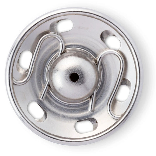 341252| Sew-On Snap Fasteners brass 21 mm silver col