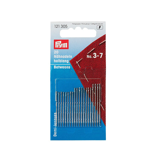 121305| Hand Sewing Needles betw. 3-7 ass. silver col