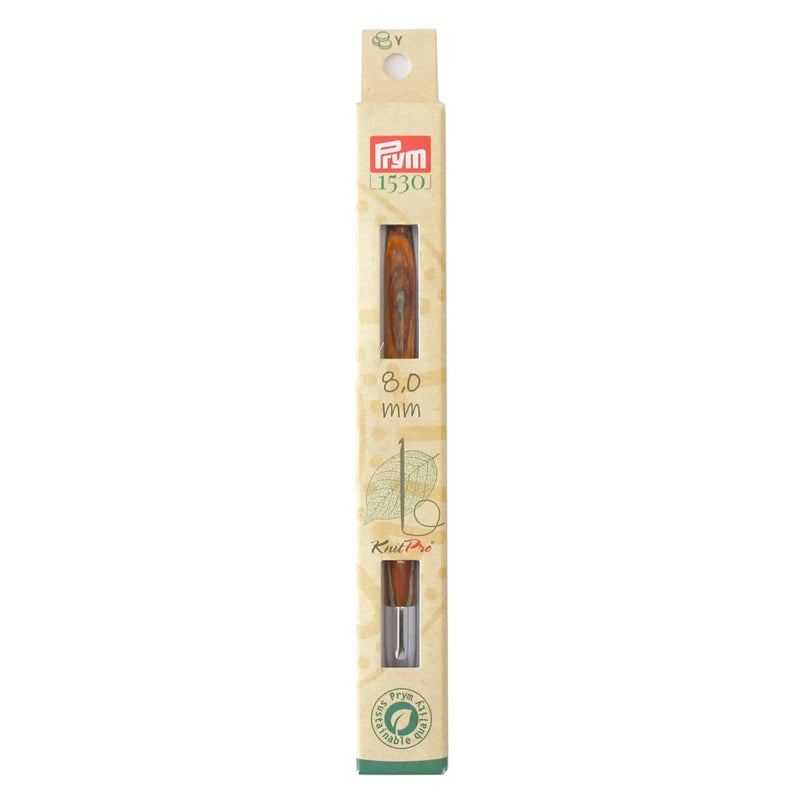 Chargez l'image dans la visionneuse de la galerie, 223729| 6" Tunisian Crochet Hook, interchangeable, wood, US L (8mm)
