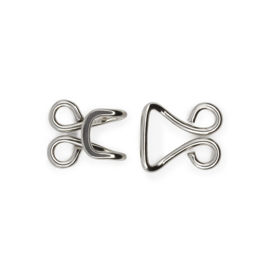 97-65|Dritz Coat Hooks & Eyes, 4 pc, Nickel