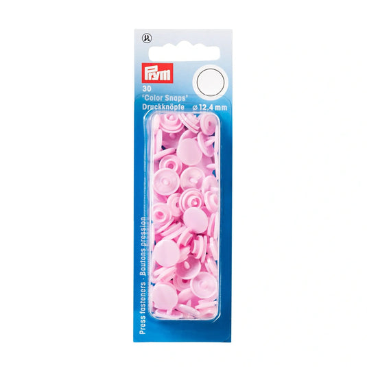 393118|Prym Color Snaps, round, 12.4 mm, 30 pcs, Rose