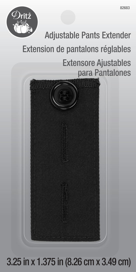 82683|Dritz Adjustable Pants Extender Button, Black