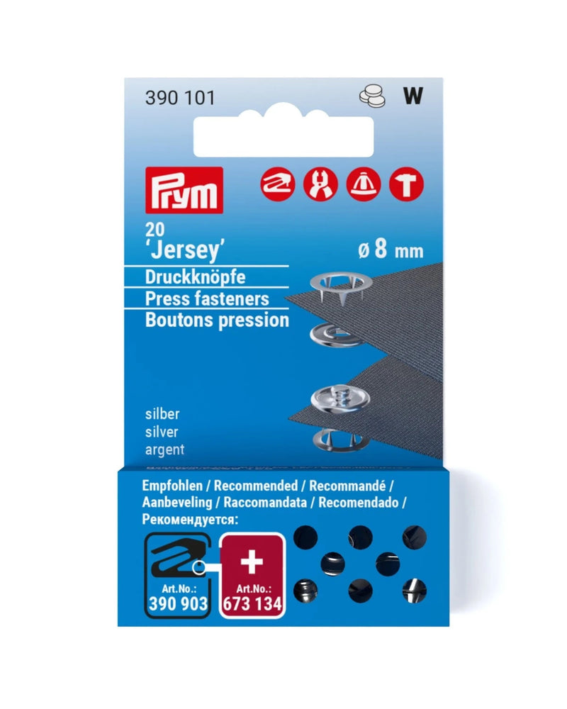 Chargez l'image dans la visionneuse de la galerie, 390101|Prym JERSEY 8 mm refill silver 20pc